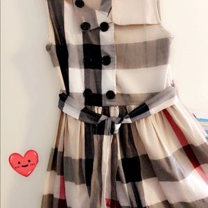Girl Beautiful Plaid Dress